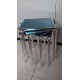 Q70-4G - TAVOLO IN ALLUMINIO QUADRATO 70x70cm A QUATTRO GAMBE PER BAR, RISTORANTE, PISCINA, HOTEL, ALBERGO