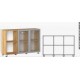 ADONIA AS - Armadio ufficio con ante e scaffali contract office in legno NM* scuola, studio, hotel, albergo