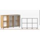 ADONIA AS - Armadio ufficio con ante e scaffali contract office in legno NM* scuola, studio, hotel, albergo