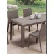 Bistrot - Sedia impilabile polipropilene simil rattan da esterno, bar, ristorante, giardino, piscina, hotel Grand Soleil
