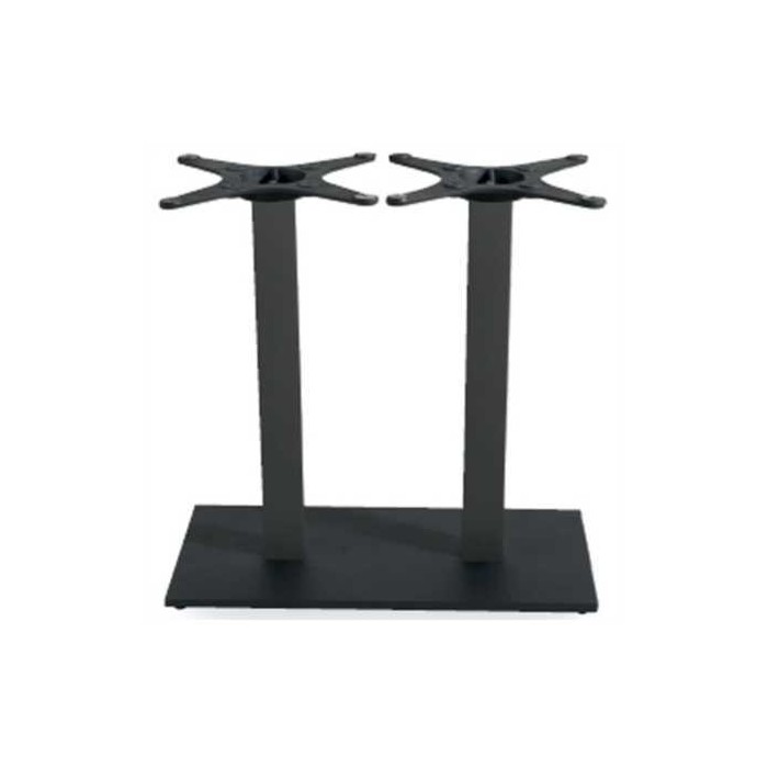 MARTE Q 2 / H110cm - DOBLE BASE EN HIERRO (HIERRO FUNDIDO) PISO 120X60, 120X80cm BAR RESTAURANTE HOTEL