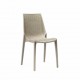 LUCREZIA - SEDIA IN POLIPROPILENE SIMIL RATTAN IMPILABILE DA ESTERNO PER BAR, RISTORANTE, PISCINA, HOTEL SCAB DESIGN