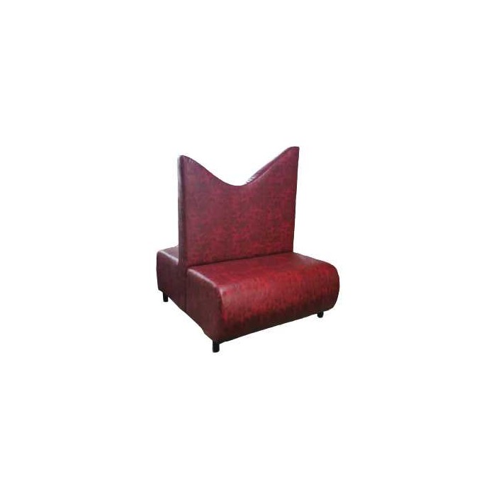 Diana double - Sillón sofá bar contract personalizado para local en ecopiel (cuero ecológico), tejido