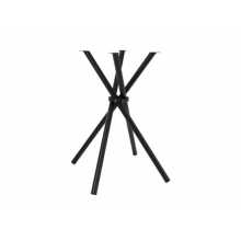 CROSS - Base de metal de diseño con 4 patas cruzadas en color negro para tableros de mesas de bares, restaurantes, hoteles