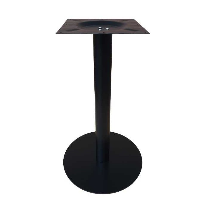 OMEGA - moderna base de metal negro para mesas redondas o cuadradas para bares, restaurantes, hoteles