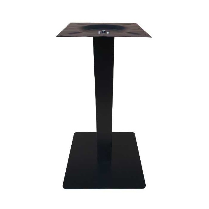 ALFA - base moderna de metal negro para tableros de mesa redondos o cuadrados para bares, restaurantes, hoteles