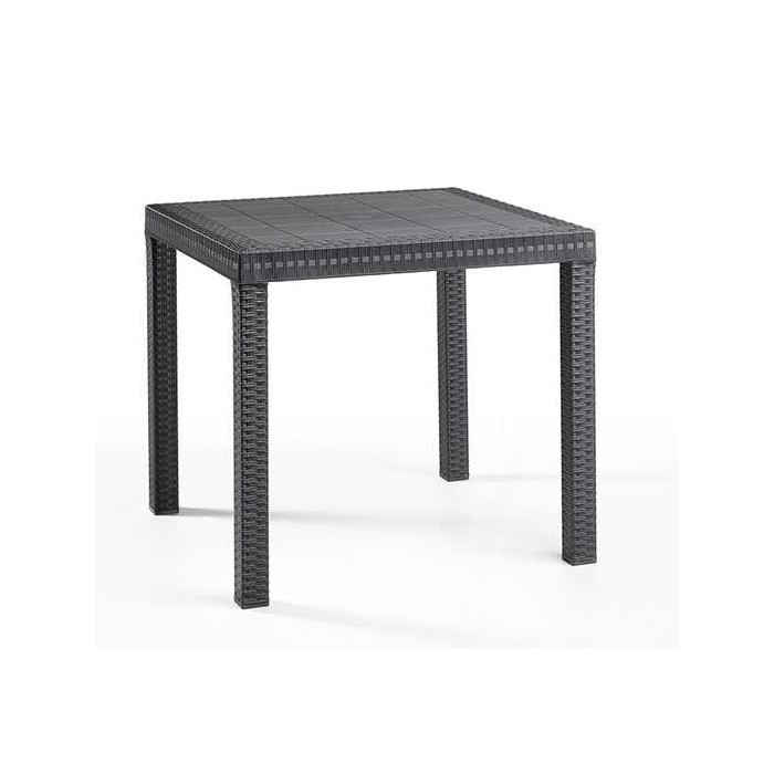 DALLAS - Tavolo rattan 80x80 polipropilene (BICA ITALY) bar ristorante pizzeria pub catering
