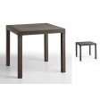 DALLAS - Mesa en rattan polipropileno 80x80 (BICA ITALY) bar restaurante pizzeria pub catering