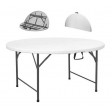Eventi R - Mesa redonda diam.150cm, 180cm plegable para catering en casa boda recepción boda eventos hotel feria