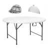 Eventi R - Mesa redonda diam.150cm, 180cm plegable para catering en casa boda recepción boda eventos hotel feria