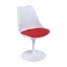 Tulipano - Silla giratoria con base de metal pintado y asiento de polipropileno opaco