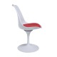 TULIP - Sedia girevole bianca o nera replica design Eero Saarinen con base in fusione di alluminio e seduta in ABS