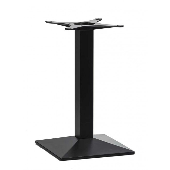 STEP - base moderna de metal negro/hierro fundido para mesas redondas o cuadradas para bares, restaurantes, hoteles