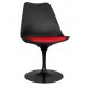 TULIP - Sedia girevole bianca o nera replica design Eero Saarinen con base in fusione di alluminio e seduta in ABS