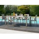 LUCREZIA - SEDIA CON BRACCIOLI IN POLIPROPILENE SIMIL RATTAN IMPILABILE DA ESTERNO PER BAR, RISTORANTE, HOTEL SCAB DESIGN
