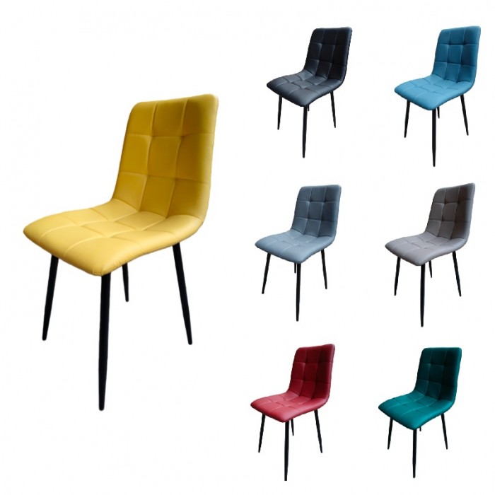 TRENDY – Silla de polipiel acolchada de diseño refinado, ideal para bares, cafeterías, pastelerías, restaurantes y pubs