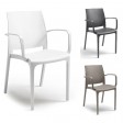 VOLGA ARMCHAIR - Sillón apilable de polipropileno/fibra de vidrio (BICA ITALY) para bares, restaurantes y pizzerías