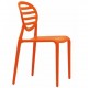 TOP GIO - SEDIA ERGONOMICA IN POLIPROPILENE IMPILABILE DA ESTERNO PER BAR, RISTORANTE, PISCINA, HOTEL SCAB DESIGN