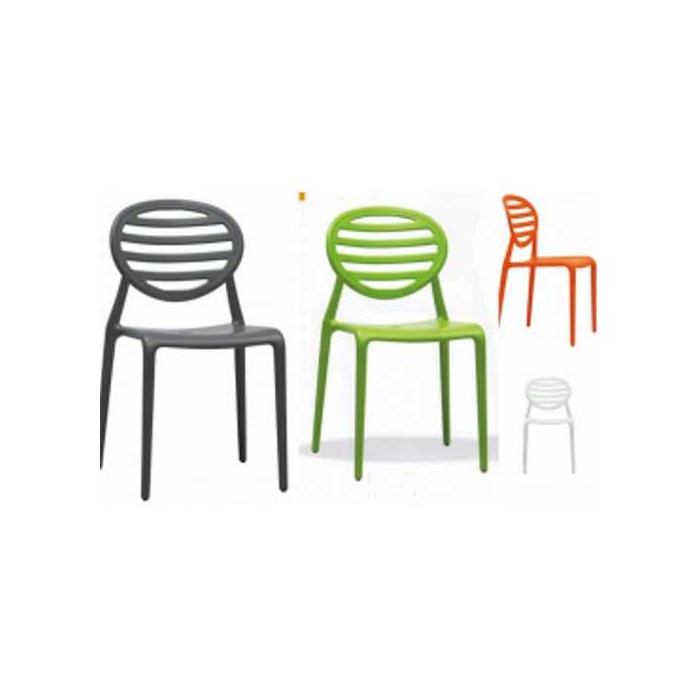 TOP GIO -Silla ergonomica de polipropileno apilable para exteriores, para bar, restaurante, piscina, hotel SCAB DESIGN