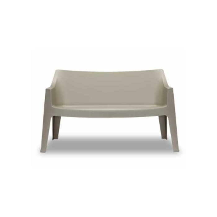 COCCOLONA - Conjunto de dos sofás de prolipopileno, apilables, para exterior, bar, restaurante, piscina, hotel SCAB DESIGN