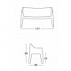COCCOLONA - SET DA DUE DIVANETTI IN POLIPROPILENE IMPILABILE DA ESTERNO PER BAR, RISTORANTE, PISCINA, HOTEL SCAB DESIGN