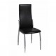 PANDORA - Silla de metal y ecopiel (piel ecológica) para bar, restaurante, pub, pizzería, tienda, hotel, discoteca