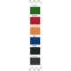 UFFICIO ISO T2 - SEDIA UFFICIO CON BRACCOLI E TAVOLETTA PER VISITATORE TESSUTO STANDARD O CERTIFICATO IGNIFUGO 1IM VARI COLORI
