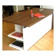 ELEGANCE - Escritorio oficina ejecutivo, convencional en madera y melamina para oficina, estudio, hotel, alojamiento