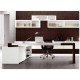 MATRIX - Scrivania contract office direzionale in legno nobilitato melaminico per ufficio, studio, hotel, albergo