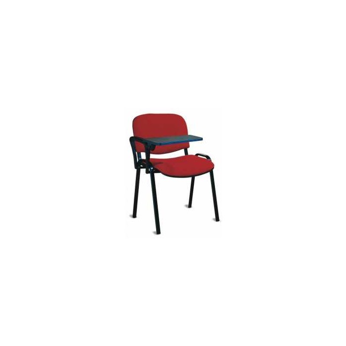 OFICINA ISO-T - SILLA DE OFICINA CON TABLETA PARA VISITANTE EN TEJIDO IGNÍFUGO ESTÁNDAR O CERTIFICADO VARIOS COLORES
